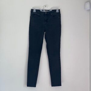 Harper Heritage Mid-Rise Black Skinny Jeans